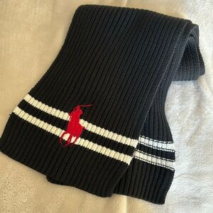 Polo Ralph Lauren kids Cable-Knit Cotton Scarf